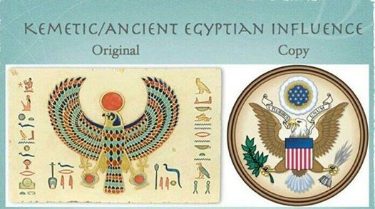 Notice The Egyptian Sun Disc Over Each Birds Head And Star Of